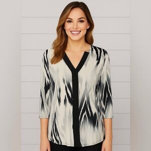 Calvin Klein Tunic Top Sz S‎ – High Low Hem - Boho Minimalist Chic Blouse.